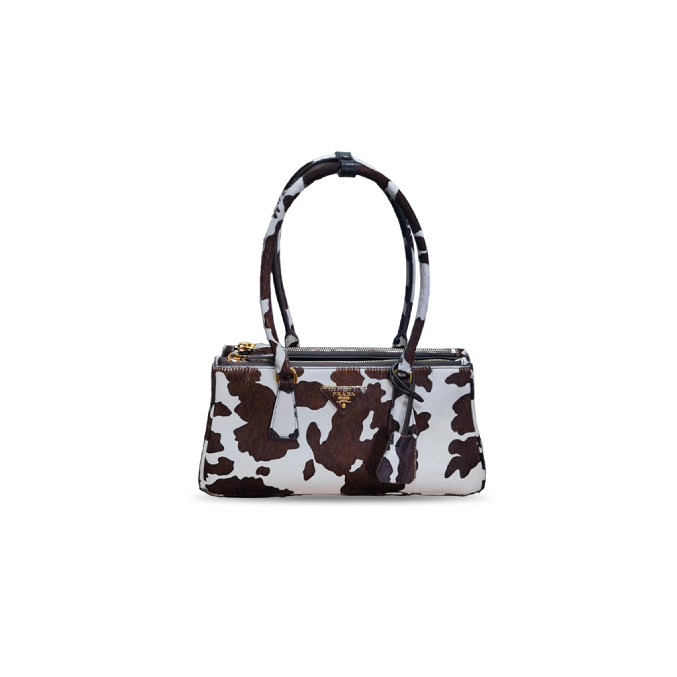 PRADA GALLERIA EAST-WEST CALF HAIR BAG 1BA457 (30*14*11cm)